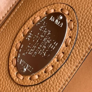 Fendi Women Baguette® Mini Cappuccino-colored Selleria Bag with 309 Hand-sewn Stitches
