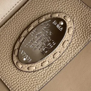 Fendi Women Baguette® Mini Dove gray Selleria Bag with 309 Hand-sewn Topstitches