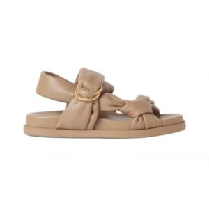 Fendi Women Fendi Feel Sandy Leather Sandals