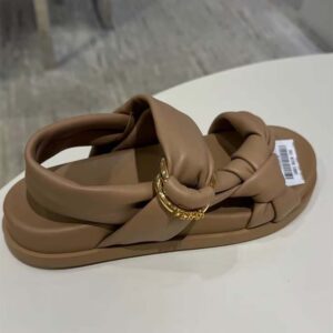 Fendi Women Fendi Feel Sandy Leather Sandals