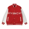 Givenchy Women GIVENCHY Bomber in Wool and Leather-Red
