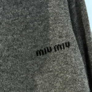 Miu Miu Women Cashmere Half-Zipper Sweater MMLB4717SA