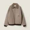 Miu Miu Women Cotton Fleece Zipper Blouson Jacket ML136917I1
