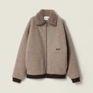 Miu Miu Women Cotton Fleece Zipper Blouson Jacket ML136917I1