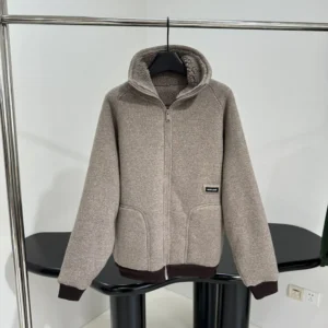 Miu Miu Women Cotton Fleece Zipper Blouson Jacket ML136917I1