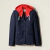 Miu Miu Women Double-Breasted Kid Mohair And Technical Pongé Jacket