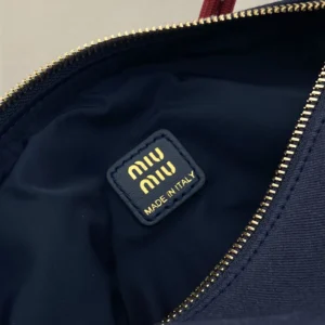 Miu Miu Women Gabardine Pouch-Navy 5NE8412IA7F04GM