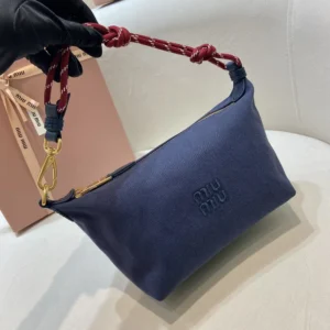 Miu Miu Women Gabardine Pouch-Navy 5NE8412IA7F04GM