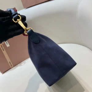 Miu Miu Women Gabardine Pouch-Navy 5NE8412IA7F04GM
