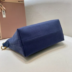 Miu Miu Women Gabardine Pouch-Navy 5NE8412IA7F04GM