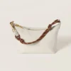 Miu Miu Women Gabardine Pouch-White 5NE8412IA7F0C42 12 Miu Miu Women Gabardine Pouch-White 5NE8412IA7F0C42