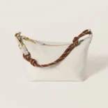 Miu Miu Women Gabardine Pouch-White 5NE8412IA7F0C42