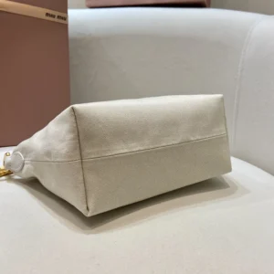 Miu Miu Women Gabardine Pouch-White 5NE8412IA7F0C42
