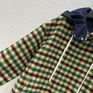 Miu Miu Women Gingham Check And Technical Fabric Jacket ML1268175X