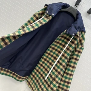 Miu Miu Women Gingham Check And Technical Fabric Jacket ML1268175X