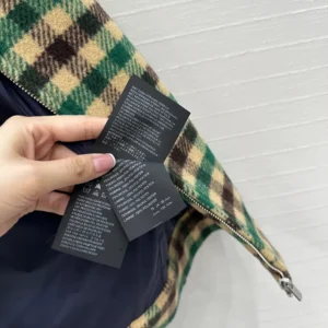 Miu Miu Women Gingham Check And Technical Fabric Jacket ML1268175X
