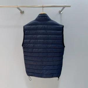 Miu Miu Women Light Pongé Down Vest with Embroidered logo ML1345