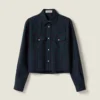 Miu Miu Women Plaid Shirt with Lettering Logo MK1970174R