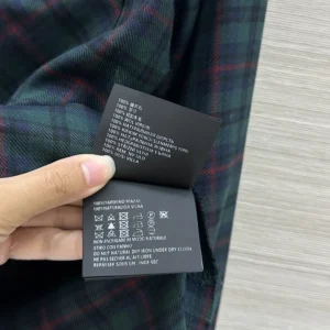 Miu Miu Women Plaid Shirt with Lettering Logo MK1970174R