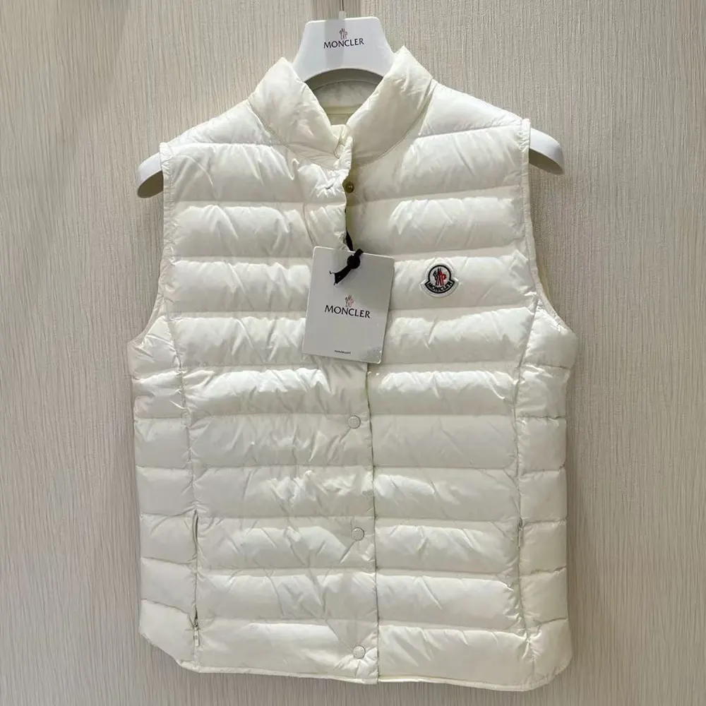 Moncler Women Liane Verstaubare Daunenweste-White J10931A