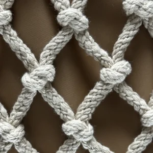 Prada Unisex Cotton Cord Macramé Tote Bag-Brown 2VG1322DI2