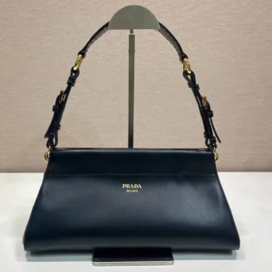 Prada Women Enchaîné Medium Leather Bag-Black 1BC2622HIA