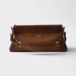Prada Women Enchaîné Medium Leather Bag-Brown 1BC2622HMZ