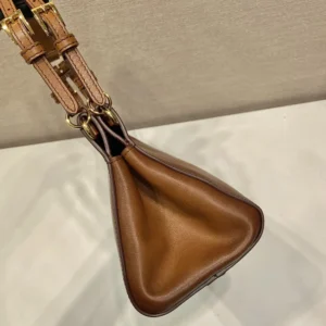 Prada Women Enchaîné Medium Leather Bag-Brown 1BC2622HMZ