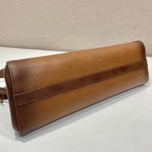 Prada Women Enchaîné Medium Leather Bag-Brown 1BC2622HMZ