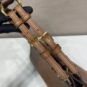 Prada Women Enchaîné Medium Leather Bag-Brown 1BC2622HMZ