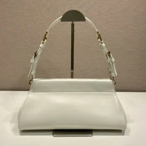 Prada Women Enchaîné Medium Leather Bag-White 1BC2622HIA
