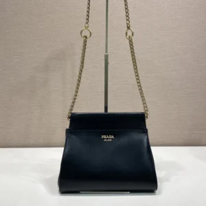 Prada Women Enchaîné Mini Leather Bag-Black 1BC2632HIA