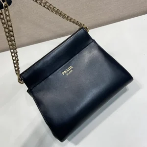 Prada Women Enchaîné Mini Leather Bag-Black 1BC2632HIA