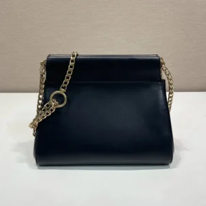 Prada Women Enchaîné Mini Leather Bag-Black 1BC2632HIA