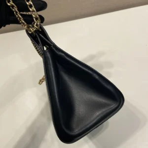 Prada Women Enchaîné Mini Leather Bag-Black 1BC2632HIA