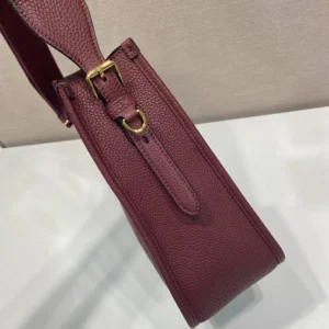Prada Women Medium Leather Bag-Burgundy 1BC0732DKV