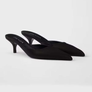 Prada Women Mules De Satén-Black 1I975N049F0002