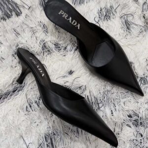 Prada Women Mules De Satén-Black 1I975N049F0002