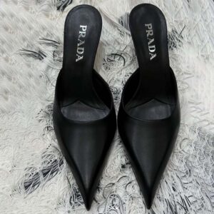Prada Women Mules De Satén-Black 1I975N049F0002