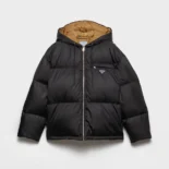 Prada Women Re-Nylon Down Jacket-Black 29B4081WQ8