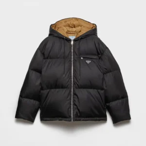 Prada Women Re-Nylon Down Jacket-Black 29B4081WQ8