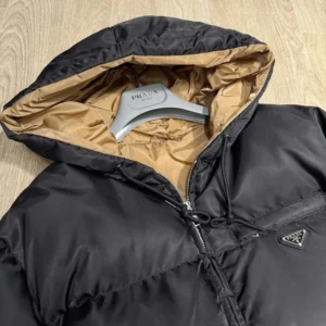 Prada Women Re-Nylon Down Jacket-Black 29B4081WQ8