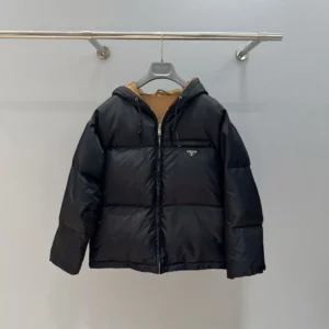Prada Women Re-Nylon Down Jacket-Black 29B4081WQ8