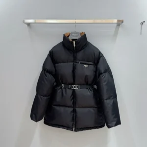 Prada Women Re-Nylon Down Jacket-Black 29D4081WQ8