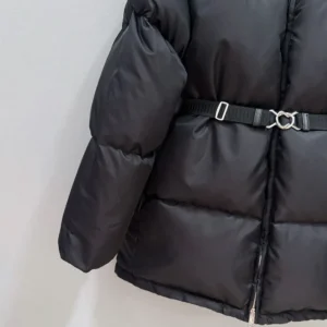 Prada Women Re-Nylon Down Jacket-Black 29D4081WQ8