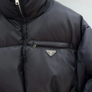 Prada Women Re-Nylon Down Jacket-Black 29D4081WQ8