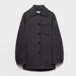 Prada Women Single-Breasted Double Cashwool Caban Jacket P650S179B