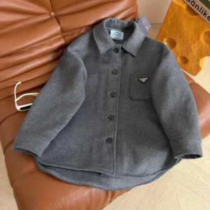 Prada Women Single-Breasted Double Cashwool Caban Jacket P650S179BPrada Women Single-Breasted Double Cashwool Caban Jacket P650S179B
