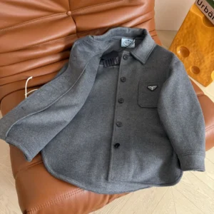 Prada Women Single-Breasted Double Cashwool Caban Jacket P650S179B