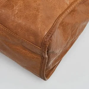 Balenciaga Women Le City Medium Bag Metallized in Brown